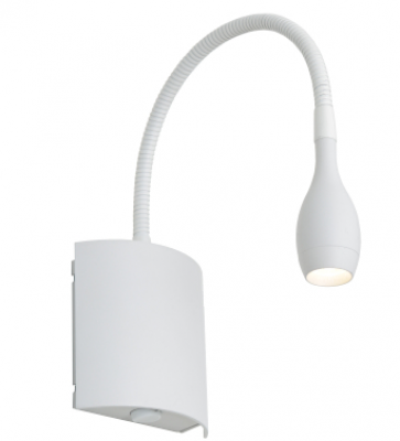 LUND 3W LED WALL LIGHT WITH SWITCH. WHITE